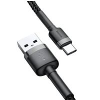 Cabo USB Macho X USB-C Macho 3A 1.0M Preto Baseus