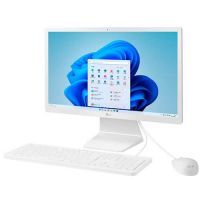 Computador ALL-IN-ONE LG 22V30R Branco(Intel Celeron Qaud Core N5100, SSD 128Gb, Mem 8Gb, Tela 21,5