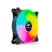 Cooler Fan 120x120x25 12V Preto C3 Tech c/ Led RGB