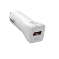 Carregador Veicular 1P USB Quick Charge Branco ELG