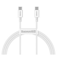 Cabo USB-C x USB-C Macho 1.0m 100w Branco Baseus