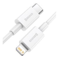 Cabo USB-C para Iphone Lightning Baseus 1.0m 20w Branco