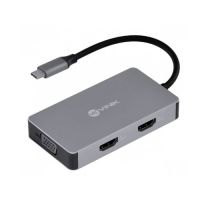Hub USB-C 1 Porta USB 3.0 + VGA + 2 HDMI+ USB-C Vinik
