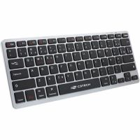 Teclado USB C3 Tech Bluetooth K-BT50BK Preto/Cinza