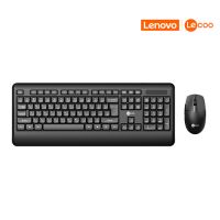 Kit Teclado e Mouse Sem Fio Lecoo KW202 Preto