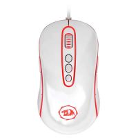 Mouse USB Redragon Gamer Phoenix Lunar Branco c/ Led