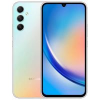 Telefone Celular Smatphone Samsung Galaxy A34 5G Dual Chip 128Gb Prata Tela 6.6.