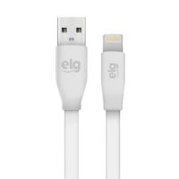 Cabo USB para Iphone Lightning Elg 1,25m 2.4A Branco
