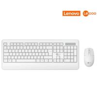 Kit Teclado e Mouse Sem Fio Lecoo Kw202 Branco