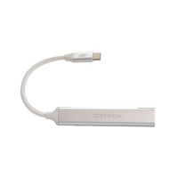 Hub USB-C 1 Porta USB 3.0 + 3 Portas USB Cinza C3Tech