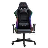 Cadeira Level LV-C06BN Gamer c/ Reg. Altura RGB Preta