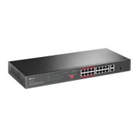 Swtich 16P 10/100/1000 MPBS POE+ 2p SFP Gerencivel TL-SL1218P Tp-Link