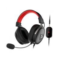 Headset Redragon Icon c/ Microfone Preto (P3 c/ Adaptador 2xP2+ USB)