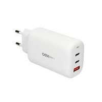 Carregador USB-C Oex 3P (2P USB-C + 1P USB) Branco s/ Cabo