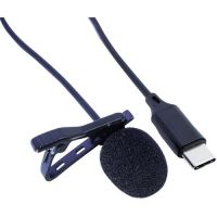 Microfone Lapela Preto Storm USB-C
