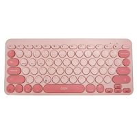 Teclado USB Oex Retr Bluetooth Rosa