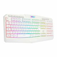 Teclado USB Redragon Gamer Harpe 2 Branco c/ Led