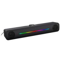 Soundbar C3 Tech SB-50 Preta c/ Led RGB 6w RMS