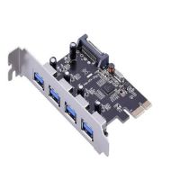 Placa PCI-E 4 USB 3.0 Knup