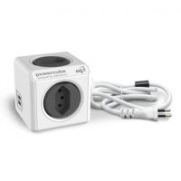 Filtro de Linha 4 Tomadas + 2 USB Power Cube Cinza Elg