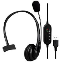 Headset Fortrek FK 731A Office c/ Microfone Preto (USB)