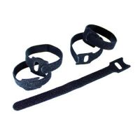 Organizador de Cabos Velcro 150mm x 11mm Preto - Pacote com 5 unidades