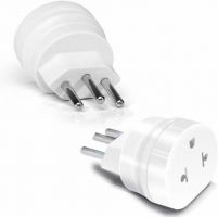 Adaptador Tomada Plug Padro Antigo para Novo (10A) Branco Multilaser