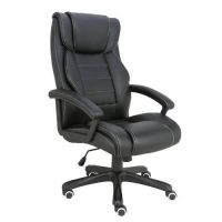 Cadeira Multilaser Presidente Deluxe c/ Reg. Altura Preta