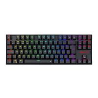 Teclado USB Sem Fio Redragon Gamer Mecnico Kumara Pro Preto (Switch Preto) c/ Led RGB