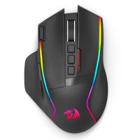 Mouse USB s/ Fio Redragon Swain Preto c/ Led RGB
