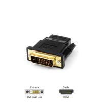 Adaptador de Vdeo DVI M(24+1) X HDMI F Pluscable
