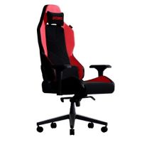 Cadeira Pcyes Gamer Sentinel Red Magma c/ Reg. Altura Preta/Vermelha