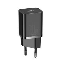 Carregador USB-C Baseus 20w s/ Cabo Preto