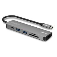Hub USB-C + 1 USB 2.0 + 1 USB 3.0 + MICRO SD + HDMI 4K + 1 USB-C 85W Comtac