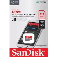 Carto de Memria Micro-SDXC 512Gb c/ Adapt. p/ SD Card Sandisk Classe 10