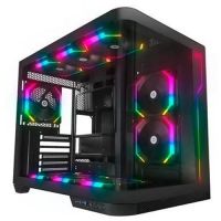 Gabinete Atx Redragon Wideload Extreme Curvado Preto c/ Lateral em Vidro Temperado