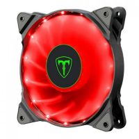 Cooler Fan 120x120x25 12v Preto T-Dagger c/ Led Vermelho