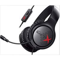 Headset Creative Blaster XPRO-Gaming H3 c/ Microfone Preto (P3 c/ Adaptador 2xP2)