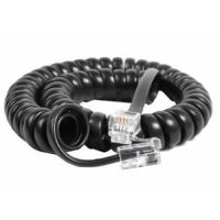 Cabo Telefone RJ11 2m Espiral Preto Storm
