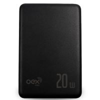 Bateria Portátil USB Powerbank 5000mAh Slim Preto OEX