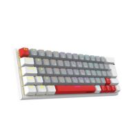 Teclado USB Pcyes Gamer Mecnico Kuromori Cinza (Switch Vermelho) c/ Led Rainbow
