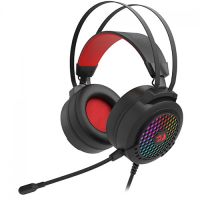 Headset Redragon Gamer Carmen Preto c/ Microfone (USB+ 2xP2)