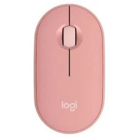 Mouse USB s/ Fio Bluetooth Logitech Pebble M350S Rosa