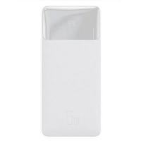 Bateria Portátil USB Power Bank 30.000Mah 15w Branca Baseus