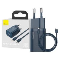 Carregador USB-C 20w c/ Cabo USB-C p/ Lightning Azul Escuro Baseus)
