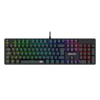 Teclado USB Redragon Gamer Mecnico Sindri Preto (Switch Marrom) c/ Led Rainbow