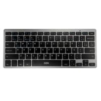 Teclado USB Sem Fio/Bluetooth Oex Elite Duo Preto/Prata
