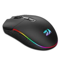 Mouse USB s/ Fio Redragon Gamer Invader Pro Preto c/ Led