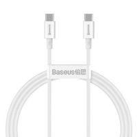 Cabo USB-C Macho X USB-C Macho 1,0m 100W Branco Baseus