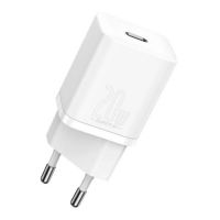 Carregador USB-C Baseus 20w s/ Cabo Branco